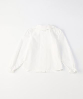 丸襟ピンタック長袖 ブラウス（140－160cm