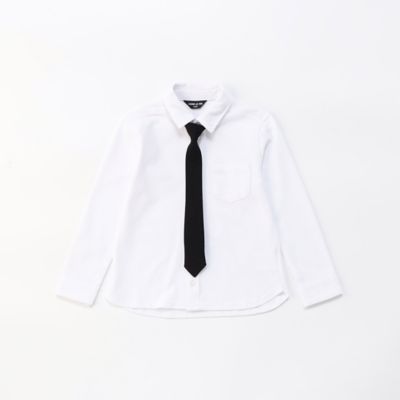 ＜三越伊勢丹/公式＞ COMME CA ISM (Baby & Kids)/コムサイズム (ベビー & キッズ) ネクタイ付き 長袖シャツ シロ トップス【三越伊勢丹/公式】