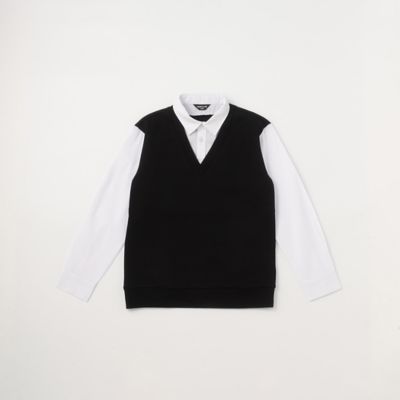 ＜COMME CA ISM (Baby&Kids)＞フェイクレイヤード　シャツ（１４０－１６０ｃｍ）（９８１６ＣＧ１８）