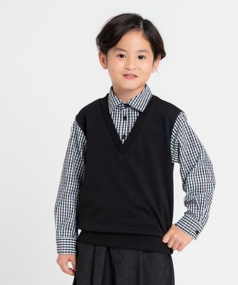 フェイクレイヤードシャツ （100－130cm）（9816CM17