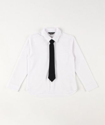＜COMME CA ISM (Baby&Kids)＞ネクタイ付き　長袖シャツ（１４０－１６０ｃｍ）（９８１６ＣＭ２２）