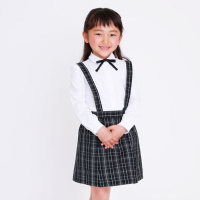 ＜COMME CA ISM (Baby&Kids)＞リボンタイ付き　長袖ブラウス（１００－１３０サイズ）（９８１７ＣＰ０７）