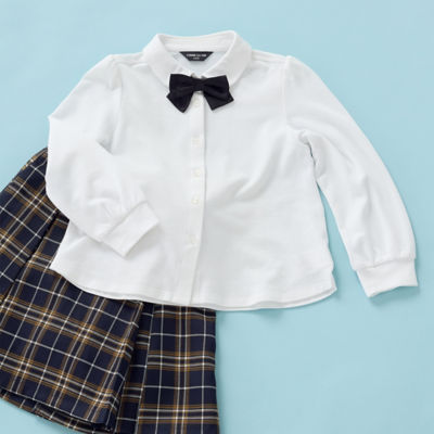 ＜COMME CA ISM (Baby&Kids)＞リボンタイ付き　長袖ブラウス（１００－１３０サイズ）（９８１７ＣＴ１３）