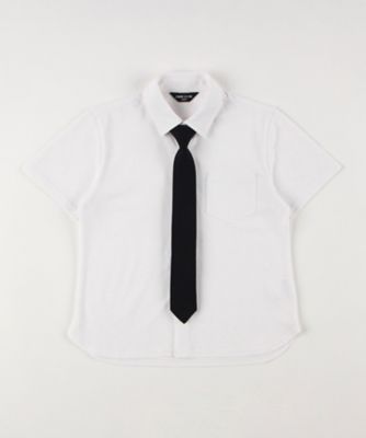 ＜COMME CA ISM (Baby&Kids)＞ネクタイ付き半袖シャツ（１４０－１６０ｃｍ）（９８１８ＣＯ１６）