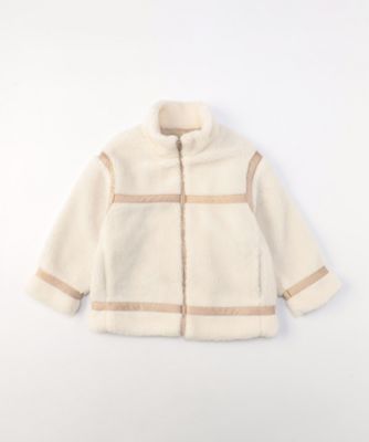 ＜COMME CA ISM (Baby&Kids)＞フェイクボアブルゾン（９８２１ＢＥ１１）