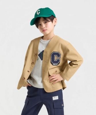 ＜COMME CA ISM (Baby&Kids)＞ワッペン付き　ノーカラージャケット（９８２２ＢＯ５１）