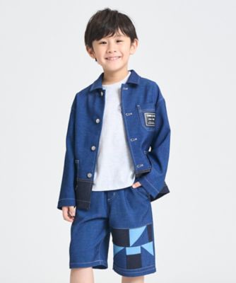 ＜COMME CA ISM (Baby&Kids)＞デニムライクストレッチ　ジャケット（９８２２ＢＯ５３）