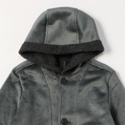 ジャージーフェイクムートンコート（Ｍ１４０～１５０・Ｌ１５０～１６０）（９８２５ＭＡ０４）
