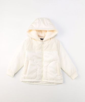 ＜COMME CA ISM (Baby&Kids)＞ポリエステルタフタ×シャツコール　中綿ブルゾン（９８２８ＭＥ０１）