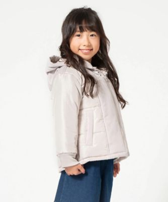 ＜COMME CA ISM (Baby&Kids)＞タフタ×スエードタッチ　中綿ブルゾン（９８２８ＭＩ０５）