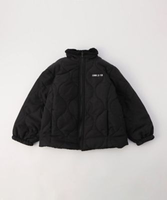 ＜COMME CA ISM (Baby&Kids)＞【オンライン限定カラー：ブラック】リバーシブル　キルト×ボア　ブルゾン（９８２８ＭＭ０２）