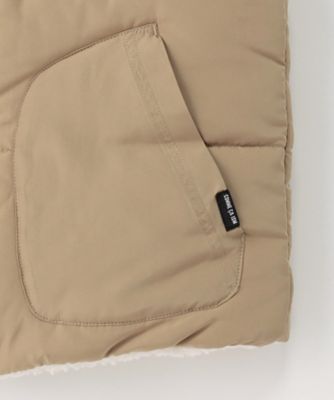 ポリエステルタフタ×ボア　中綿リバーシブルベスト（９８２８ＶＩ０５）