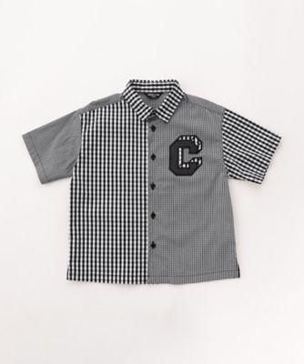 ＜COMME CA ISM (Baby&Kids)＞ギンガムチェック　半袖　シャツ（９８３０ＩＯ３１）