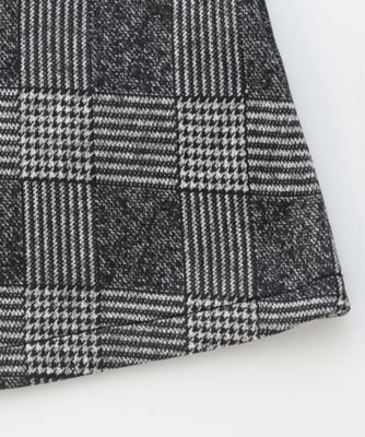 グレンチェックプリント 裏起毛 ジャンパースカート（9835OM52