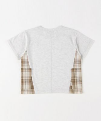 チェック使い　サイドポケットＴシャツ（９８４１ＴＩ０１）