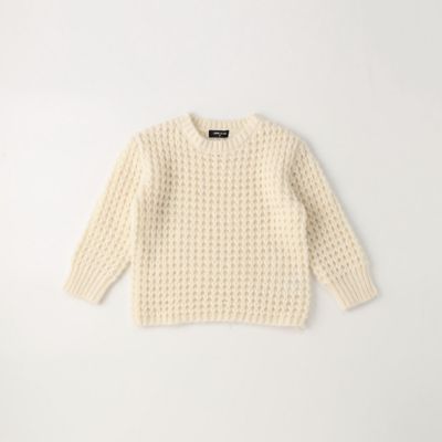 ＜COMME CA ISM (Baby&Kids)＞ワッフル　ニットプルオーバー（９８４２ＫＡ０７）