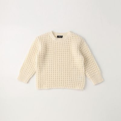 ＜COMME CA ISM(Baby&Kids)＞ワッフル　ニットプルオーバー（９８４２ＫＡ０７）