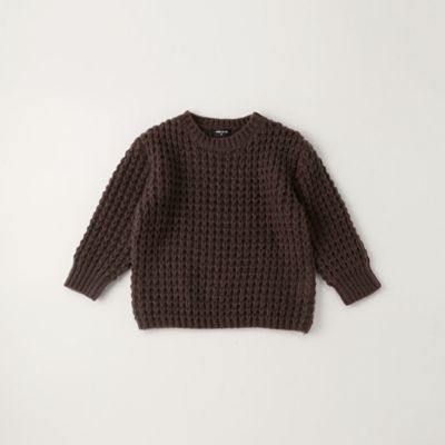 ＜三越伊勢丹/公式＞【SALE】COMME CA ISM (Baby & Kids)/コムサイズム (ベビー & キッズ) ワッフル ニットプルオーバー チャイロ トップス【三越伊勢丹/公式】