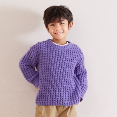 ワッフル　ニットプルオーバー（９８４２ＫＡ０７）