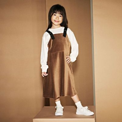 ＜COMME CA ISM (Baby&Kids)＞ニットコール　ジャンパースカート（９８４２ＯＥ１７）