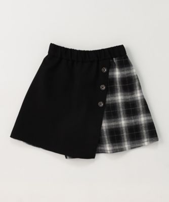 &ellecy キュロットスカート ドットプリント プリーツ ウエストゴム