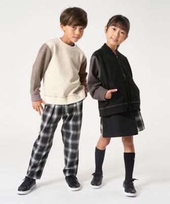 オンブレーチェック ワイドテーパードパンツ（9843PI21