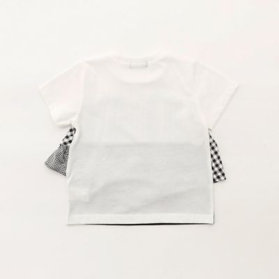 ギンガムチェック　重ね着風デザイン半袖Ｔシャツ（９８４３ＴＣ１１）