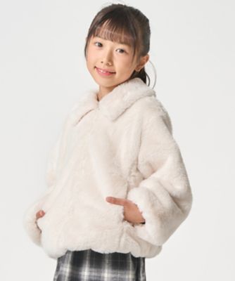 ＜COMME CA ISM(Baby&Kids)＞フェイクファー　ブルゾン（９８４５ＢＩ０９）