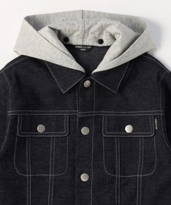 美品❁おこめデニムの908ブルゾン(ワンウォッシュ) 2 ストレッチデニム ジップアップ パーカ ブルゾン