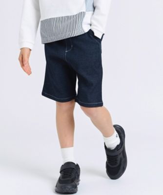 ＜COMME CA ISM (Baby&Kids)＞デニムライクジャージー　ハーフパンツ（９８４５ＰＫ１９）