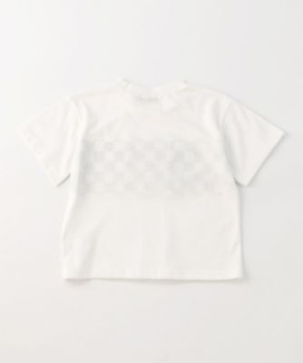 フラッグチェック柄プリント　半袖Ｔシャツ（９８４５ＴＧ３３）