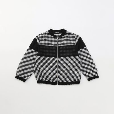 ＜COMME CA ISM (Baby&Kids)＞シアーチェック　ブルゾン（９８４６ＢＣ０５）