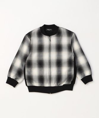 ＜COMME CA ISM (Baby&Kids)＞オンブレーチェック　ブルゾン（９８４６ＢＧ０７）