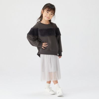 フェイクファー使い　長袖トレーナー（９８４６ＣＡ１７）