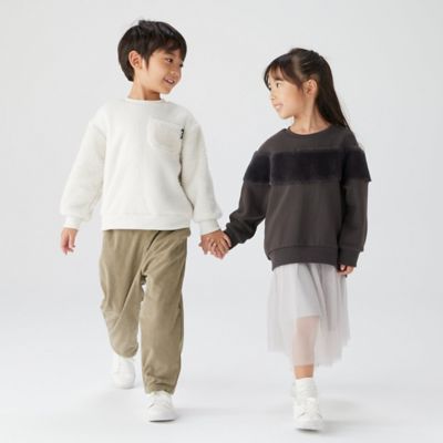 フェイクファー使い　長袖トレーナー（９８４６ＣＡ１７）