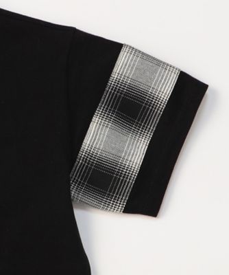 オンブレーチェック使い　半袖Ｔシャツ（９８４６ＴＧ１１）