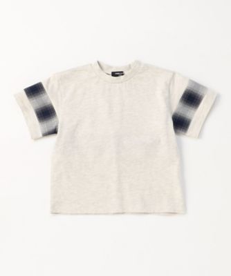 オンブレーチェック使い　半袖Ｔシャツ（９８４６ＴＧ１１）