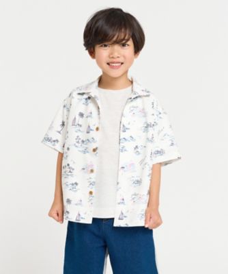 ＜COMME CA ISM (Baby&Kids)＞マリンアロハ柄　アロハシャツ（９８４７ＩＫ０３）