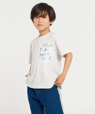 COMME CA ISM (Baby&Kids)/コムサイズム (ベビー&キッズ) マリンアロハ柄ポケット 半袖Tシャツ(9847TK27)