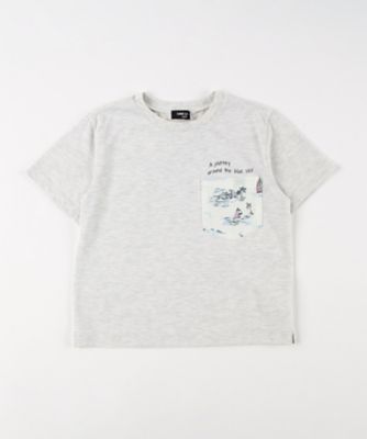 マリンアロハ柄ポケット　半袖Ｔシャツ（９８４７ＴＫ２７）
