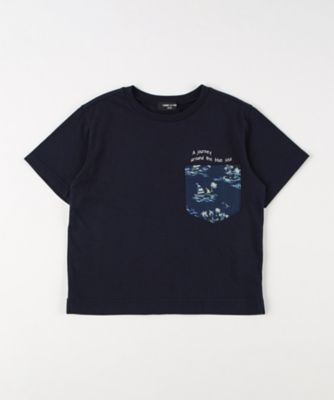 マリンアロハ柄ポケット　半袖Ｔシャツ（９８４７ＴＫ２７）