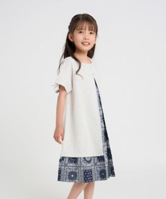＜COMME CA ISM (Baby&Kids)＞バンダナプリント　切り替え２ＷＡＹワンピース（９８４９ＯＫ１９）
