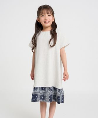 バンダナプリント 切り替え2WAYワンピース（9849OK19