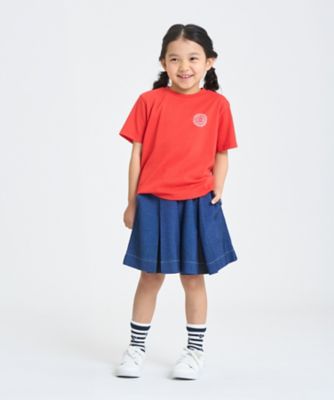 デニムライクストレッチ キュロットスカート（9850FO32