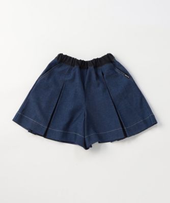 デニムライクストレッチ キュロットスカート（9850FO32