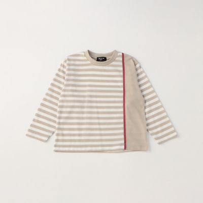 ＜COMME CA ISM (Baby&Kids)＞ボーダー長袖Ｔシャツ（９８６１ＴＡ０５）