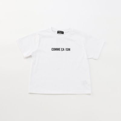 ＜COMME CA ISM (Baby&Kids)＞ロゴプリント　半袖Ｔシャツ（９８６１ＴＣ１７）