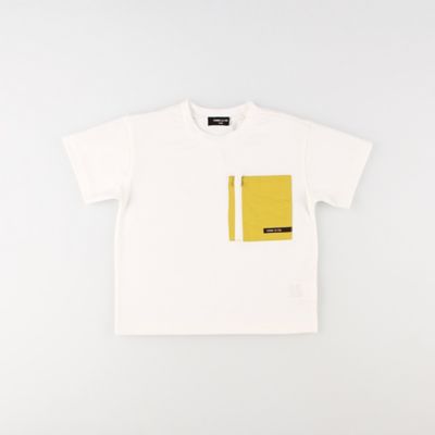 ＜COMME CA ISM (Baby&Kids)＞ビッグポケット　半袖Ｔシャツ（９８６１ＴＥ０１）