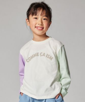 ＜COMME CA ISM (Baby&Kids)＞ロゴプリントＴシャツ（９８６１ＴＧ０１）