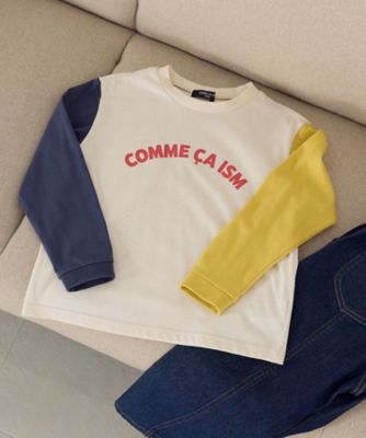COMME CA ISM (Baby & Kids)/コムサイズム (ベビー & キッズ) ロゴプリントTシャツ(9861TG01) ベージュ トップス【三越伊勢丹/公式】